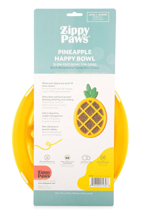 Happy Bowl, Pineapple - Jeffers - Animal & Pet Supplies > Pet Bowls, Feeders & Waterers