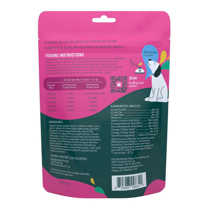 Happy Go Healthy Skin and Coat Supplement for Dogs - Jeffers - Animal Health & Wellness > Vitamins & Supplements