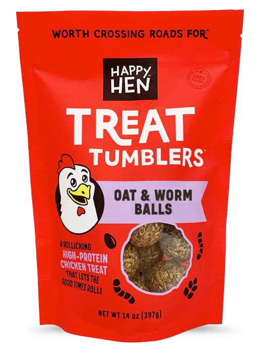 Happy Hen Treat Tumblers High Protein Oat &amp; Worm Balls — Jeffers