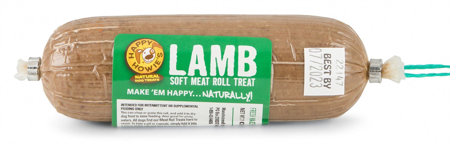 Happy Howie's Gourmet Meat Roll, Lamb - Jeffers - Dog Supplies > Dog Treats > Jerky & Sausages