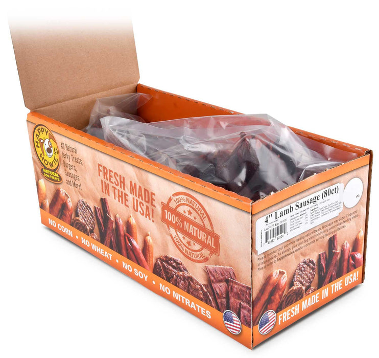 Happy Howie's Sausage Links, 4" - HH1S5 - Lamb - 80 count - 7