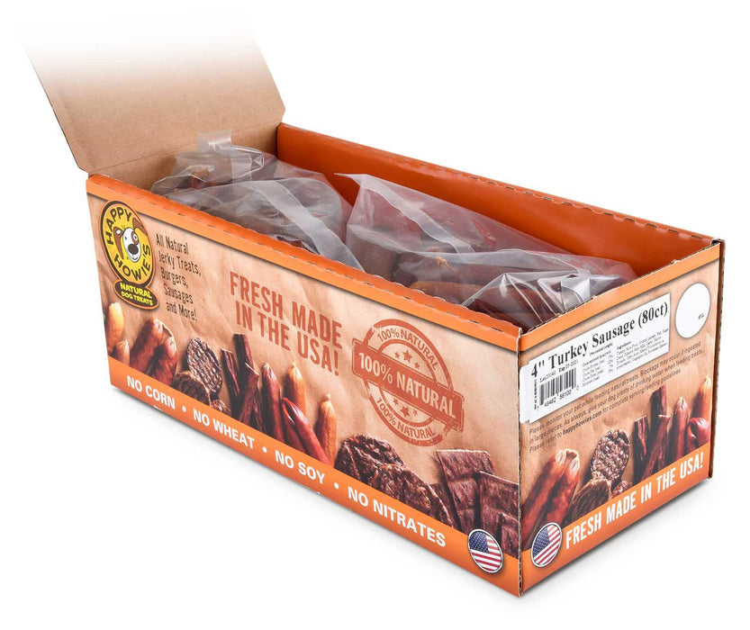 Happy Howie's Sausage Links, 4" - HH1S6 - Turkey - 80 count - 8