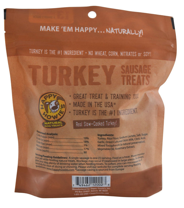 Happy Howie's Sausage Links, 4" - HH1WB - Turkey - 13 count - 12