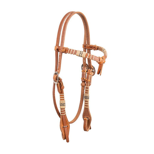 Harness and Rawhide Futurity Leather Headstall - BUFVZ - Harness - Horse - 1