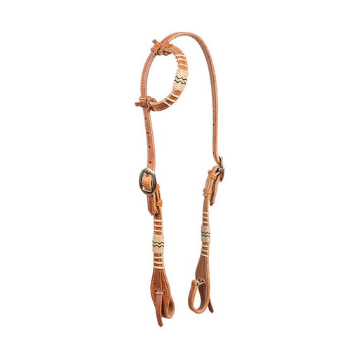 Harness and Rawhide One Ear Leather Headstall - BUFVY - Harness - Horse - 1