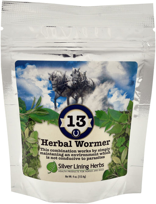 Silver Lining Herbs Herbal Wormer for Horses - 4 oz Silver Lining Herbs Herbal Wormer  