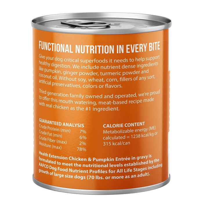 Health Extension Digestive Support Canned Food for Dogs, 9 oz - HE2YZ - 9 oz - Chicken & Pumpkin - 1 ct - 21