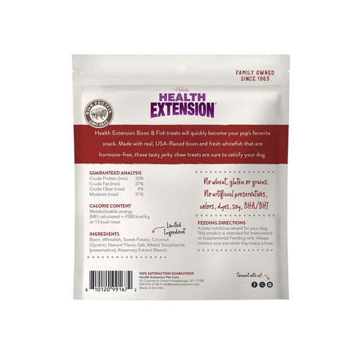 Health Extension Grain - Free Bison & Fish Jerky for Dogs - HE2A7 - 4 oz - Bison & Fish - 2