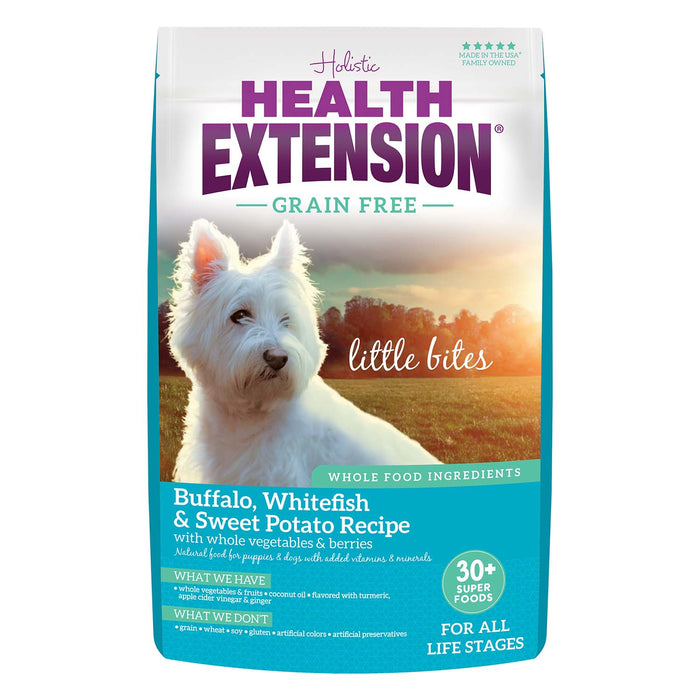 Health Extension Grain - Free Venison Little Bites Small Breed Dry Dog Food - HE2M - Buffalo Whitefish & Sweet Potato - 3.5 lb - 12