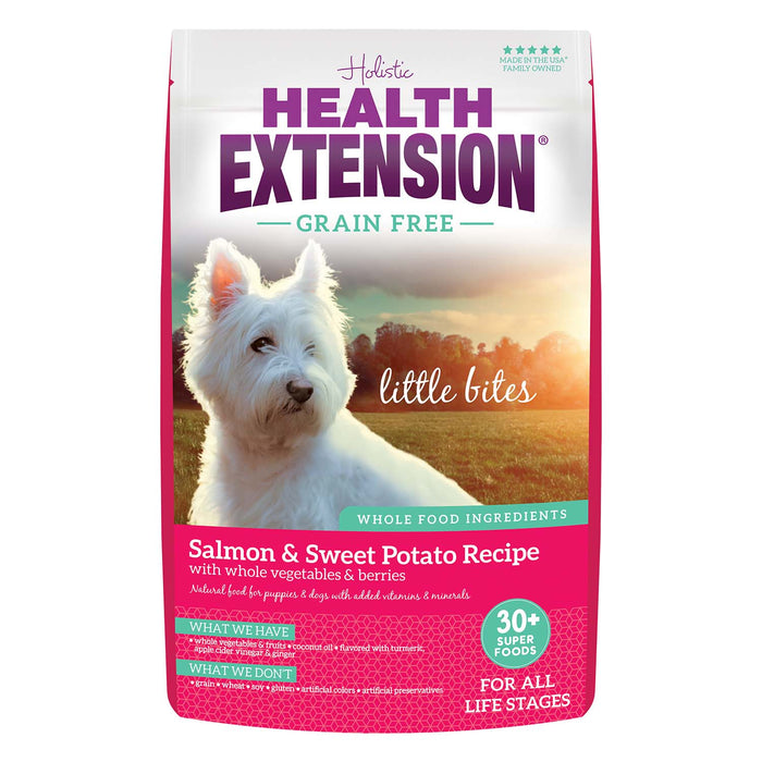 Health Extension Grain - Free Venison Little Bites Small Breed Dry Dog Food - HE2T - Salmon & Sweet Potato - 3.5 lb - 21