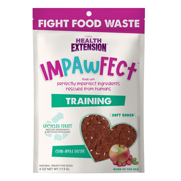Health Extension Impawfect Bacon Recipe Training Treats for Dogs and Puppies, 4 oz - HE2AQ - 4 oz - Cran - Apple - 9