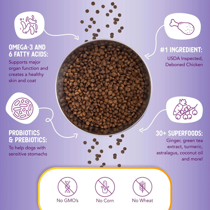 Health Extension Little Bites Chicken & Brown Rice Recipe Small Breed Dry Dog Food - HE2G - 4lb - Chicken & Brown Rice - 6