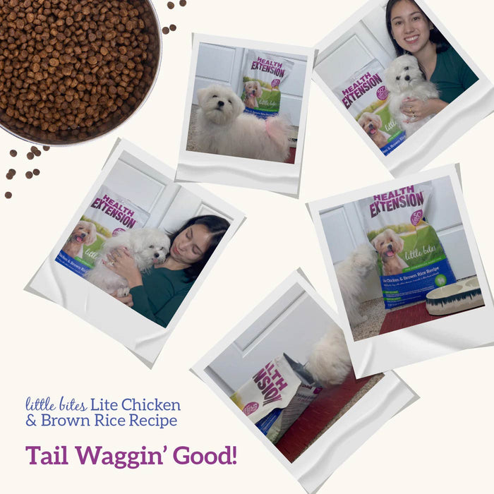 Health Extension Little Bites Lite Chicken & Brown Rice Recipe Small Breed Dry Dog Food - HE2E - 15 lb - Lite Chicken & Brown Rice - 9