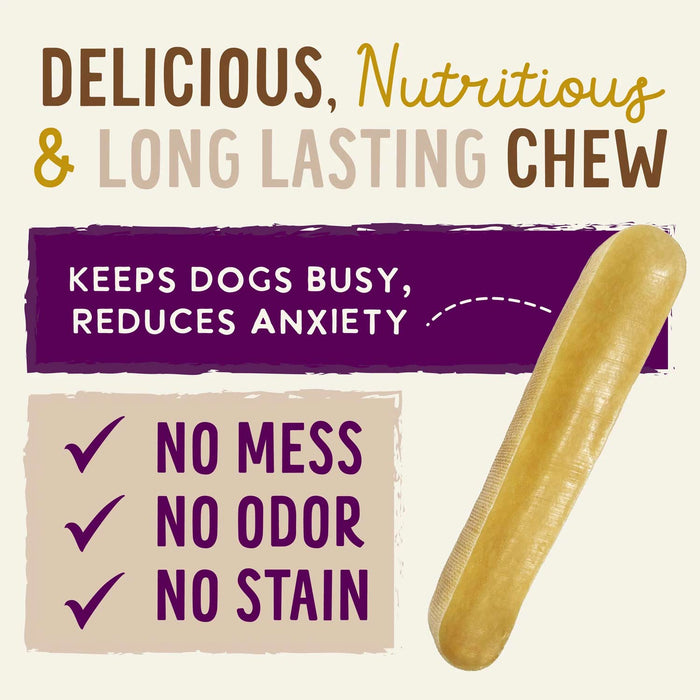 Health Extension Yak Cheese Dog Chew Treat - HE2AH - Large (5 - 6 oz) - Vegetarian - Cheese - 4