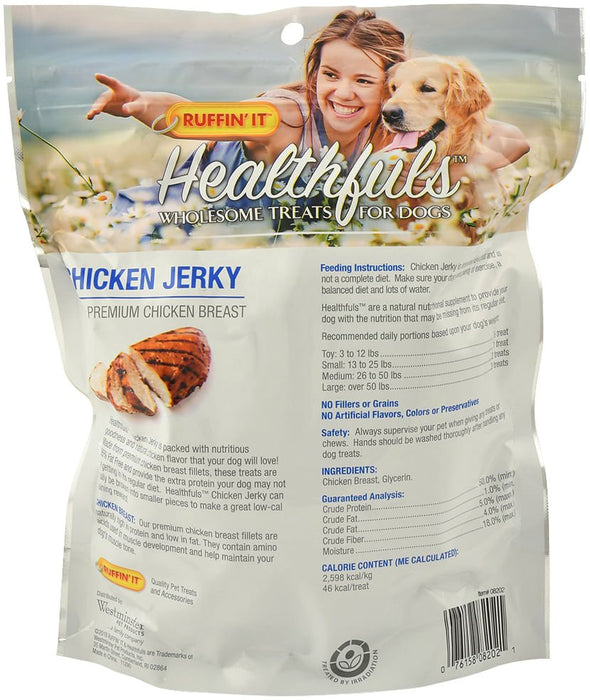 Healthfuls Real Meat Jerky by Ruffin' It, 16 oz - Jeffers - Dog Supplies > Dog Treats > Jerky & Sausages