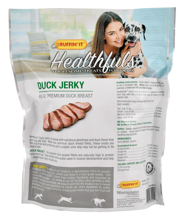 Healthfuls Real Meat Jerky by Ruffin' It, 16 oz - Jeffers - Dog Supplies > Dog Treats > Jerky & Sausages