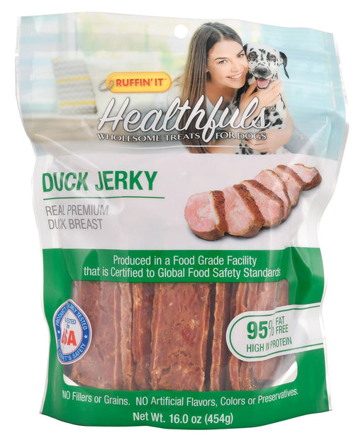 Healthfuls Real Meat Jerky by Ruffin' It, 16 oz - Jeffers - Dog Supplies > Dog Treats > Jerky & Sausages