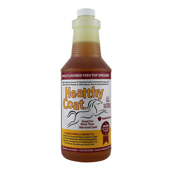 Healthy Coat for Horses Apple Flavored Feed Top Dressing Supplement - 015HC-41727 - 32 oz - 1
