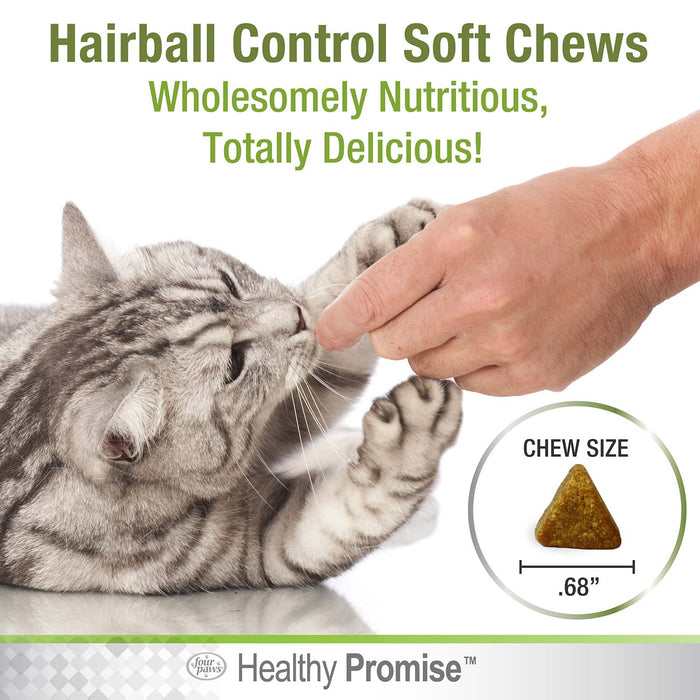 Healthy Promise Cat Hairball Control Soft Chews, Savory Chicken & Cheese, 90 ct - Jeffers - Animal Health & Wellness > Vitamins & Supplements