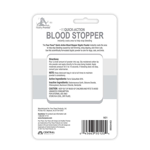 Healthy Promise Quick - Action Pet Blood Stopper Styptic, 0.5 oz - Jeffers - Animal & Pet Supplies > Pet Grooming