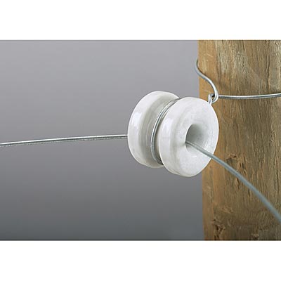 Heavy Duty Porcelain Corner Insulator, pkg of 10 - Jeffers - Farm & Ranch Supplies > Fencing & Barriers