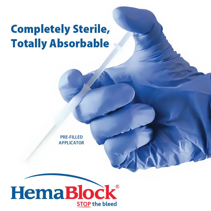 HemaBlock Hemostatic Powder, 0.5 gm Syringe Applicators, 5 pk - VB1E - 0.5 gm Syringe Applicator, 5 pk - 3