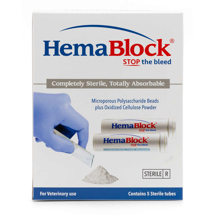 HemaBlock Hemostatic Powder, 2 gm Tube/Sachet, 5 pk - VB1D - 2 gm Tube/Sachet - 5 pk - 3