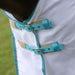 Highlander Fine Mesh Fly Sheet with Detachable Neck for Horses - SEP2CK - White / Teal - 69" - 2