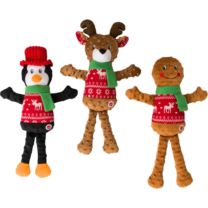 Holiday Sweater Plush Squeak Toy, 17' - Jeffers - Dog Supplies > Dog Toys