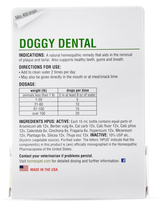 HomeoPet Doggy Dental - Jeffers - Animal Health & Wellness > Oral Care