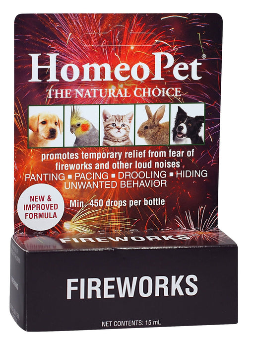 HomeoPet Fireworks, 15 mL - Jeffers - Animal & Pet Supplies > Pet Training Aids