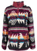 Hooey Black/Burgundy/Aztec Fleece Pullover - Jeffers - Women > Women's Clothing > Women's Jackets & Outerwear