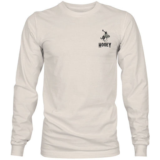 Hooey Cheyenne Mens Longsleeve Tee, Cream - Jeffers - Men > Men's Clothing > Men's Shirts