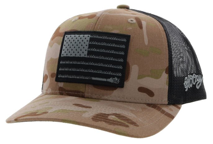 Hooey Liberty Rope Camo Cap - Jeffers - Men > Men's Caps, Belts, Buckles