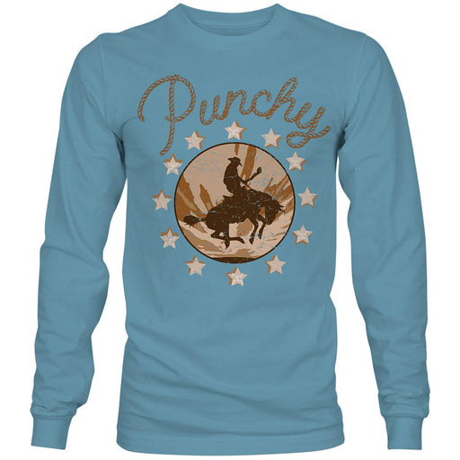 Hooey Punchy Ladies Longsleeve, Denim - Jeffers - Women > Women's Clothing > Women's Shirts