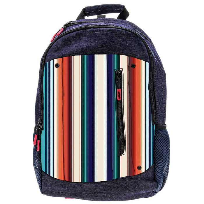 Hooey 'Rockstar' Backpack, Denim & Serape - Jeffers - Horse Supplies > Riding Apparel & Accessories