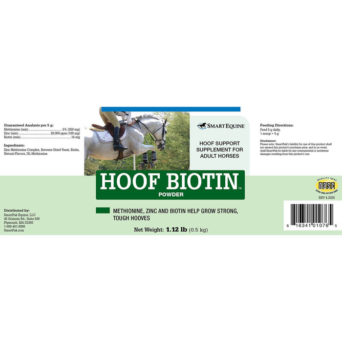 Hoof Biotin Powder, Hoof Supplement for Horses - SMABJ - 18 oz - 2