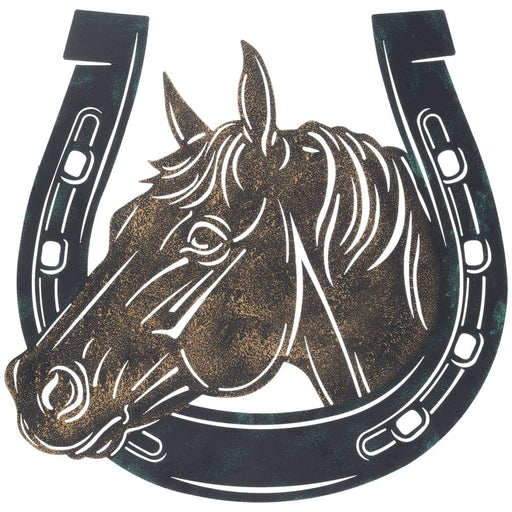 Horsehead and Horseshoe Wall Hanging - Jeffers - Home Goods & Gifts > Home Decor and Candles for Home Improvement