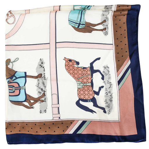 Horses in Blankets Silky Scarf, 35' x '70 - Jeffers - Women > Accessories, Jewelry, Handbags