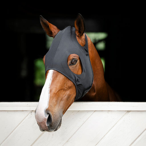 Horseware Ionic Calming Face Mask, Ceramic Infused Horse Stress Relief Mask - FOCAF - Black - Medium - 1