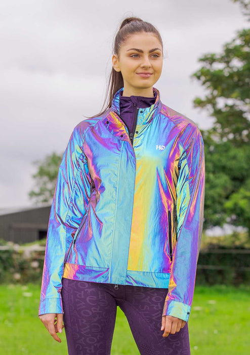 Horseware Ireland Rainbow Reflective Jacket, Purple - Jeffers - Horse Supplies > Riding Apparel & Accessories