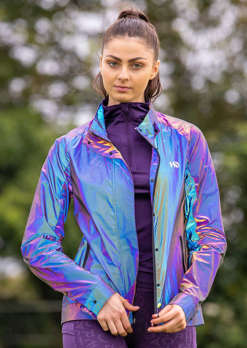 Horseware Ireland Rainbow Reflective Jacket, Purple - Jeffers - Horse Supplies > Riding Apparel & Accessories