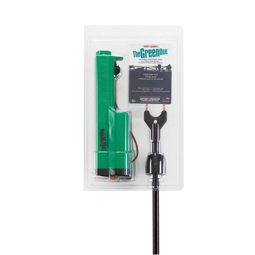 Hot - Shot Green Prod With Shaft - Battery Operated - M31CX - Green - 32" - 2