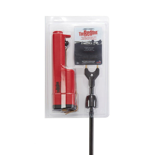 Hot Shot Sabre - Six The Red One® Cattle Prod with 32" Flexible Shaft - M31CW - Red - 32" - 2