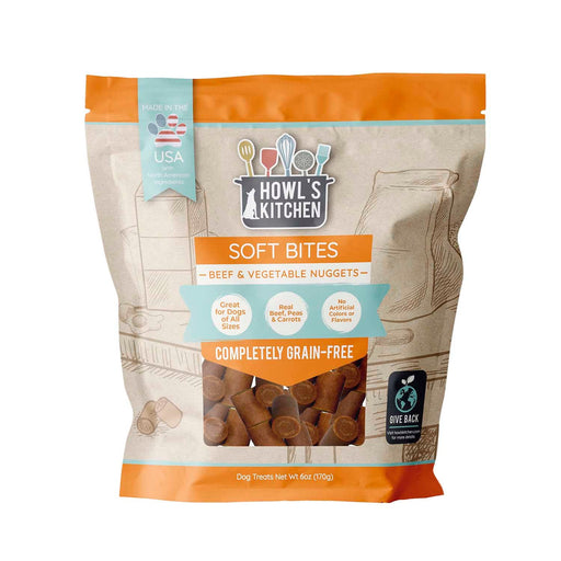 Howl's Kitchen Beef and Vegetable Nuggets, 6oz - Jeffers - Dog Supplies > Dog Treats > Jerky & Sausages