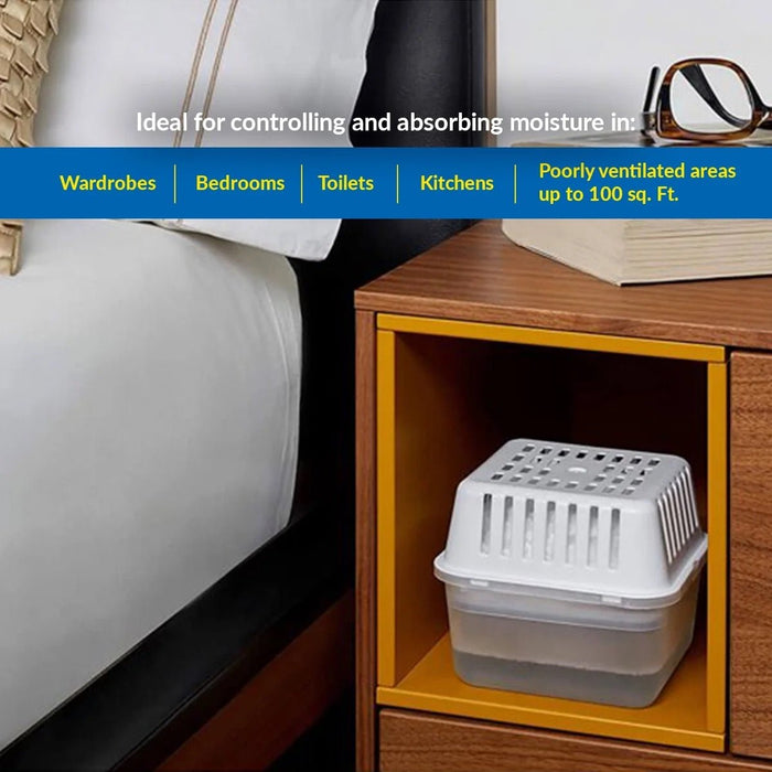 Humydry Compact 8.8 oz Moisture Absorber Device – Refillable Unscented Dehumidifier for Small Rooms - Jeffers - Animal & Pet Supplies > Pet Odor & Stain Removers