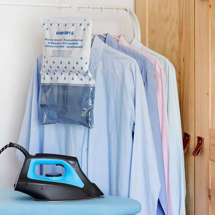 Humydry Moisture Absorber Hanging Bag 15.9 oz – Unscented or Wool Protector Dehumidifier for Closets, RVs & Basements - DR2L - Dehumidifier Wool Protector - Lavender & Cedarwood - 15.9 oz - 1 ct - 12