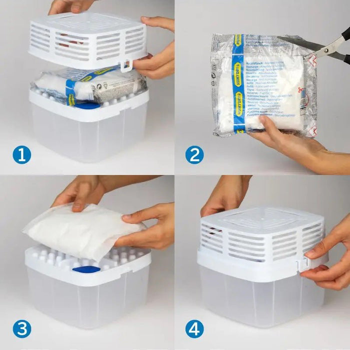 Humydry Premium 15.9 oz Moisture Absorber Device – Refillable Unscented Dehumidifier for Rooms up to 200 sq ft - Jeffers - Animal & Pet Supplies > Pet Odor & Stain Removers