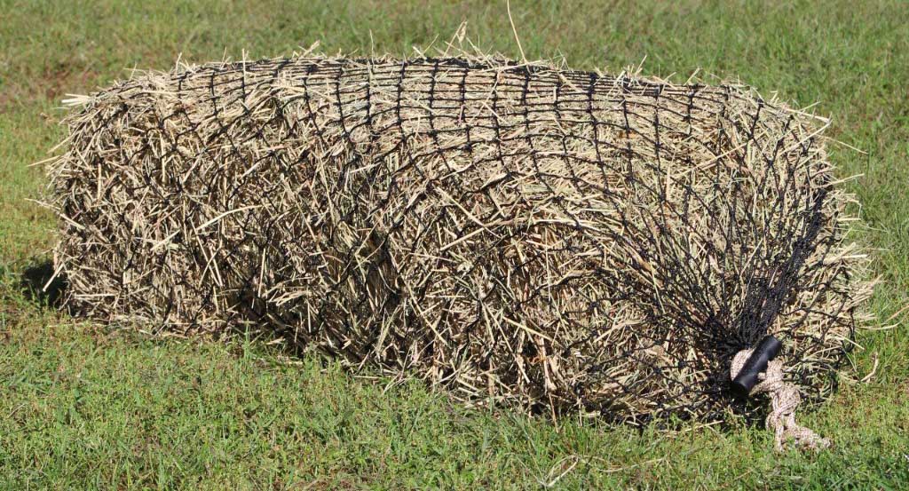 Hay Chix Heavy Duty Small Square Bale Hay Net Feeder for Horses -   