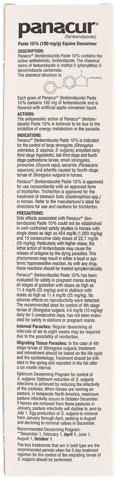 Panacur Horse Wormer Paste, 25 g - Single Pack  